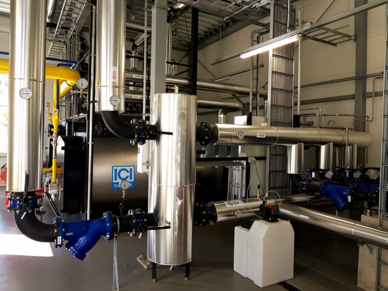 ICI katli ar ekonomaizeriem 1,7mW + 1,0mW, iekšējā gazes vada izbūve