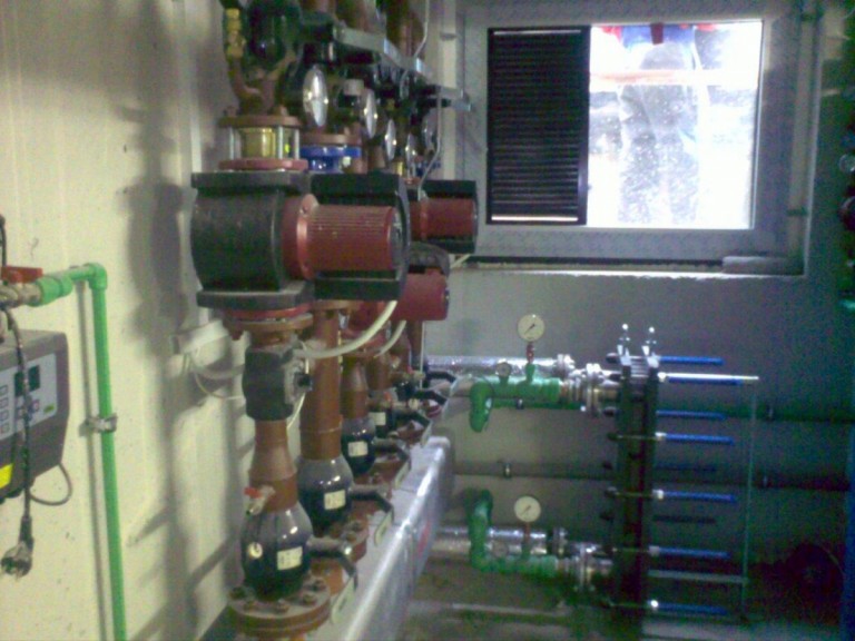 5 x 100kW katlu māja