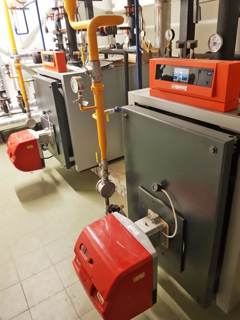 Viessmann katli 0,6mW + 0,6mW, iekšējā gazes vada izbūve