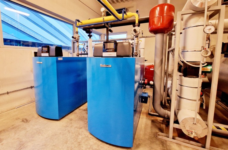 Katlu mājas rekonstrukcija, Buderus kondensacijas tipa katlu mājas izbūve 2x 620kW